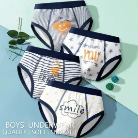 Lot de 4 culottes en coton pour garçons de 4 à 10 ans - Culotte pour enfant