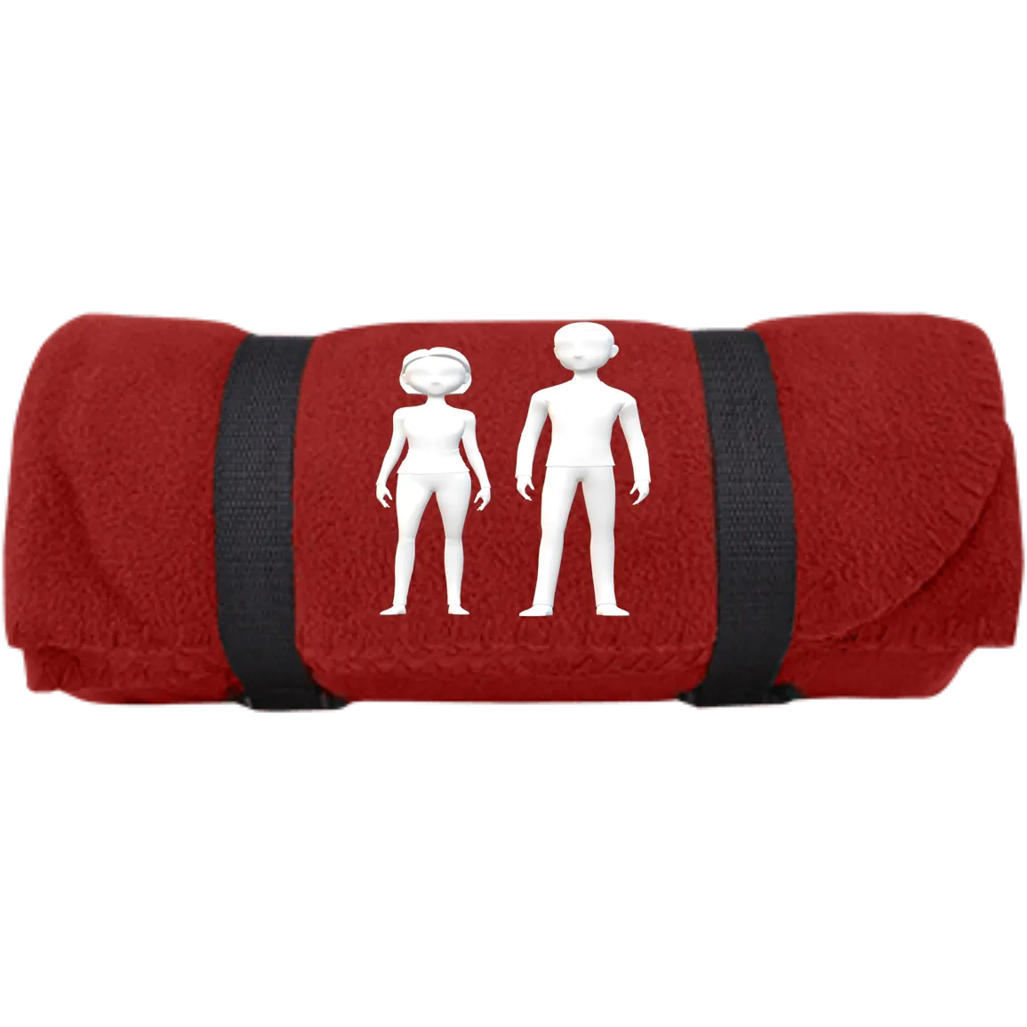 man and woman BP10 Port & Co. Fleece Blanket