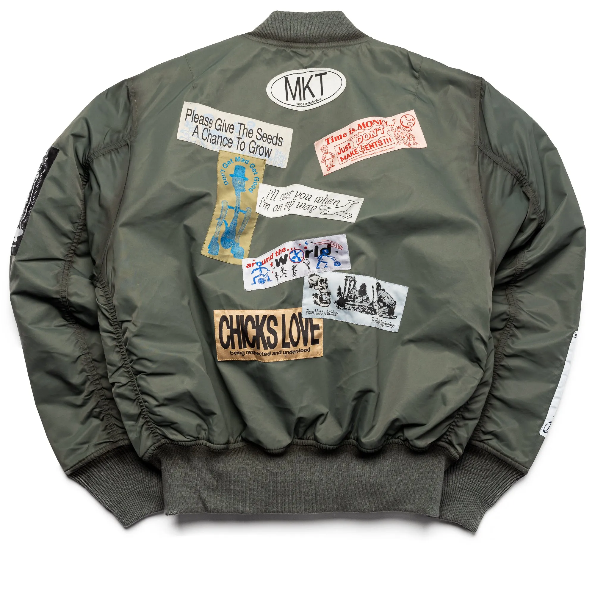 Market Margins Flight Jacket - Fern