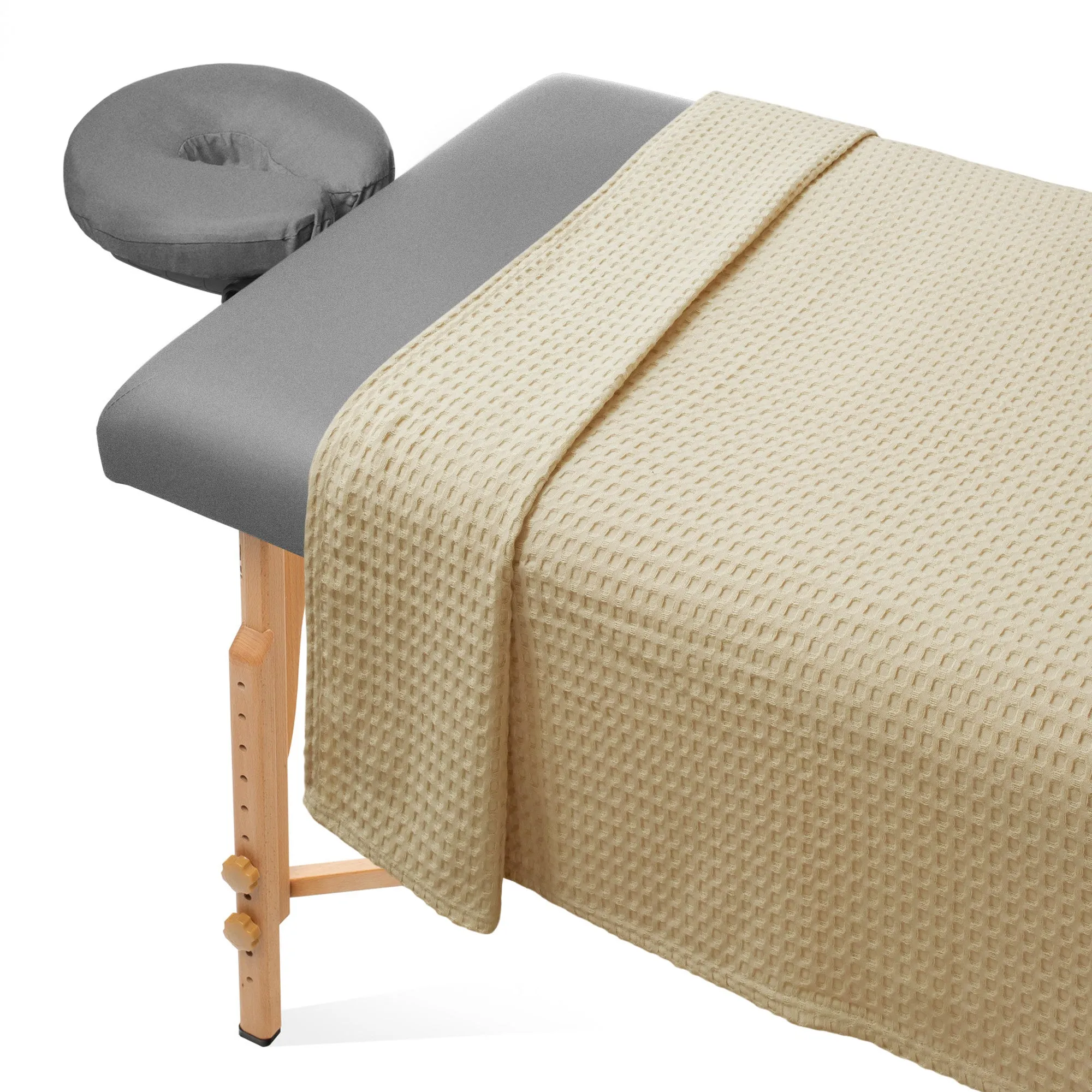 Massage Table Blanket - 60 x 90 Inch Soft Waffle Weave Throw