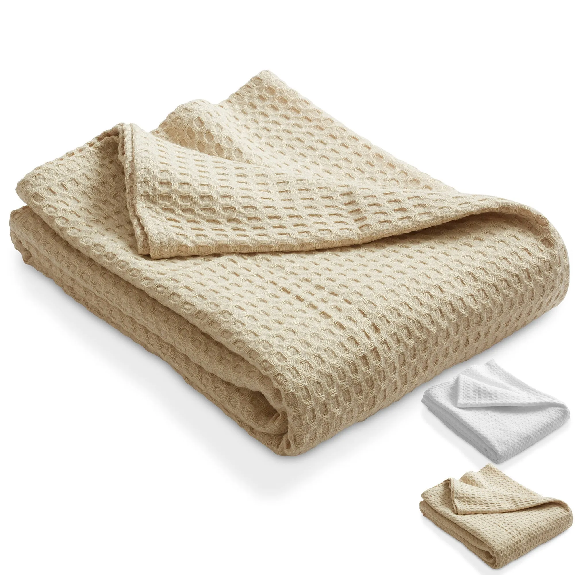 Massage Table Blanket - 60 x 90 Inch Soft Waffle Weave Throw