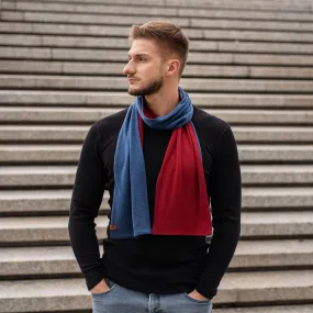 MENIQUE Scarf Denim/Royal Cherry