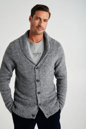 Men's shawl collar cardigan