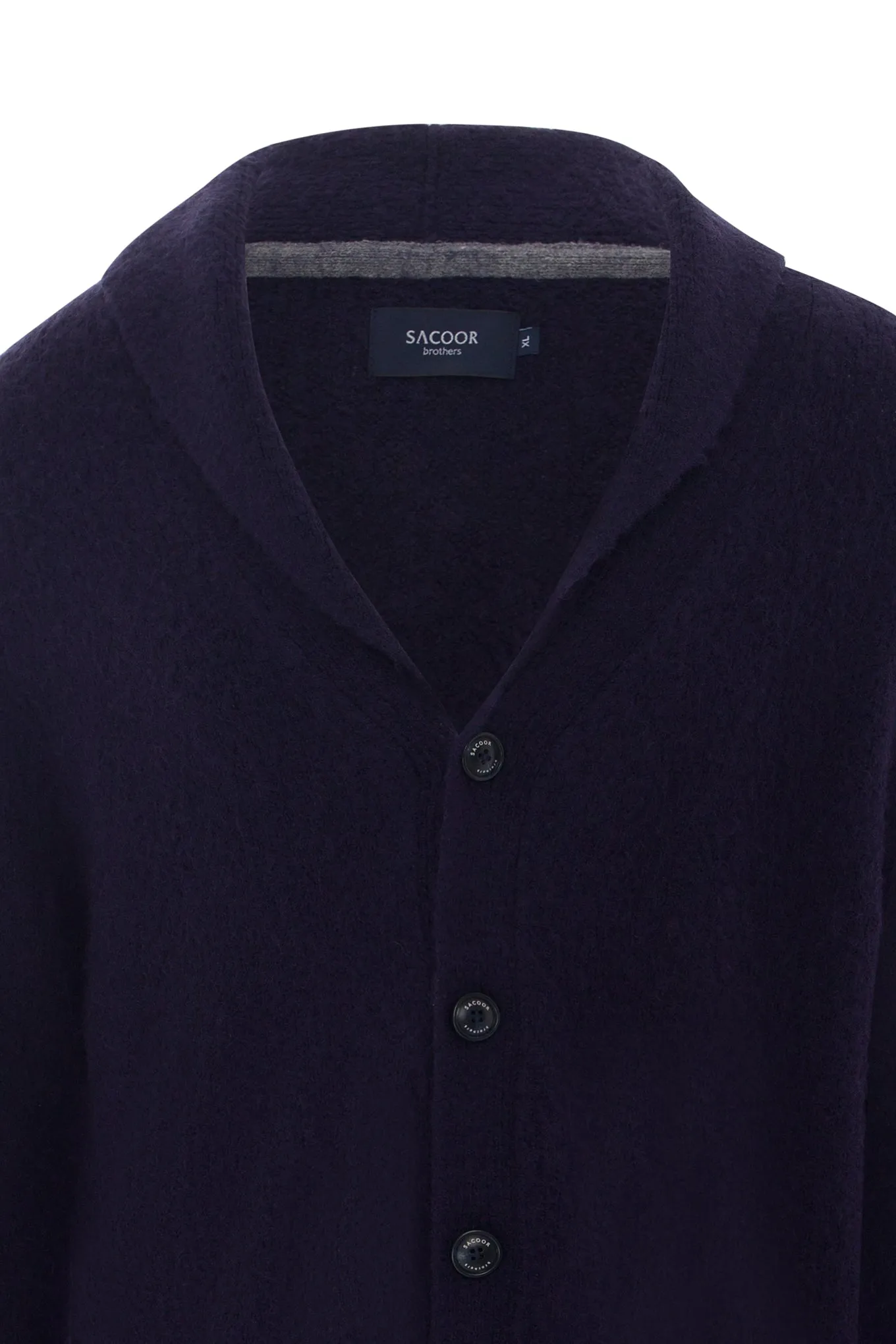 Men's shawl collar cardigan