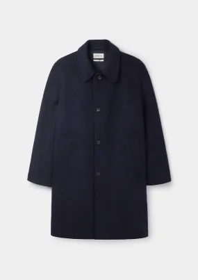 Midnight Navy Cashmere Overcoat