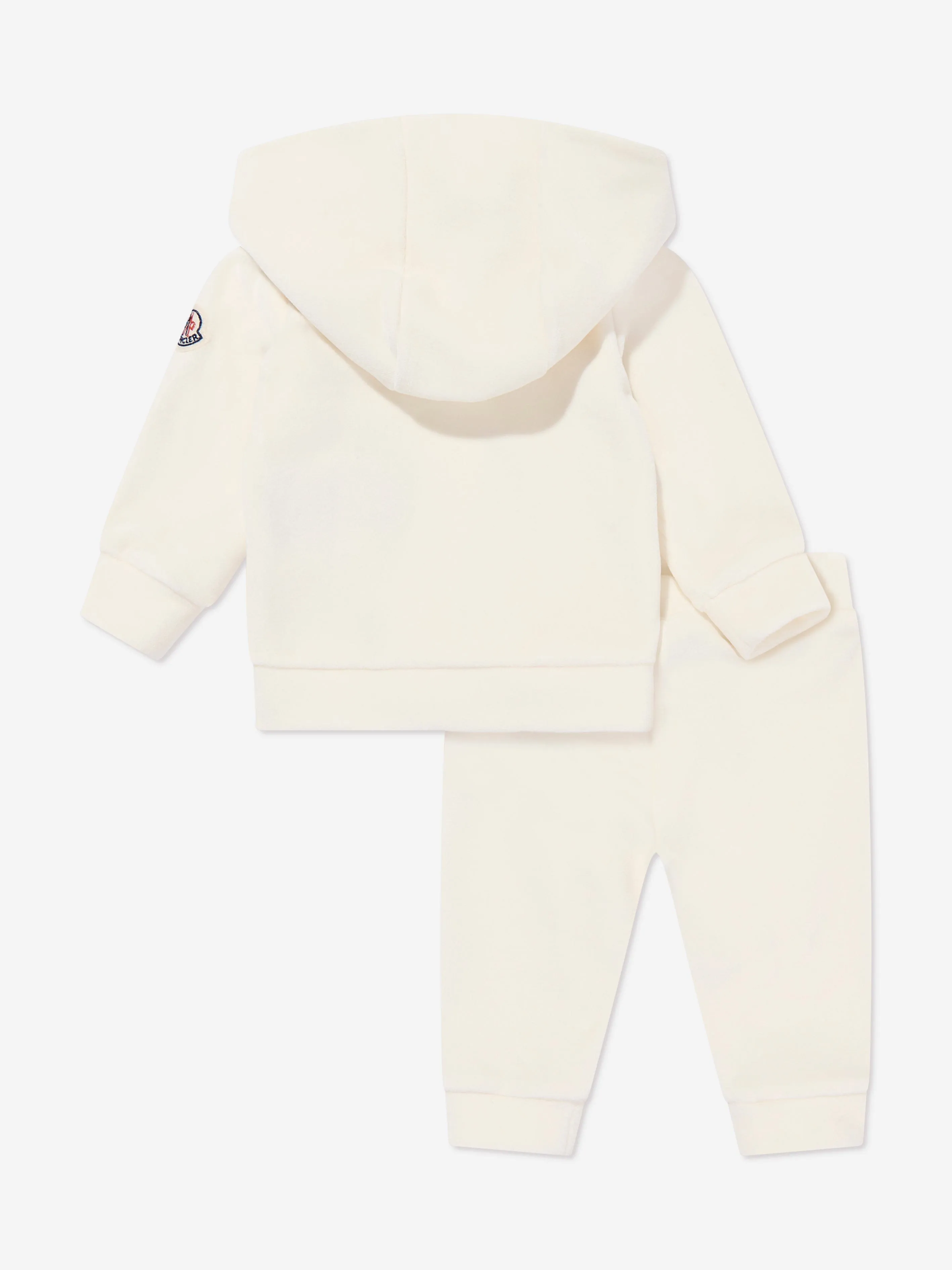 Moncler Enfant Baby Girls Logo Tracksuit in Ivory