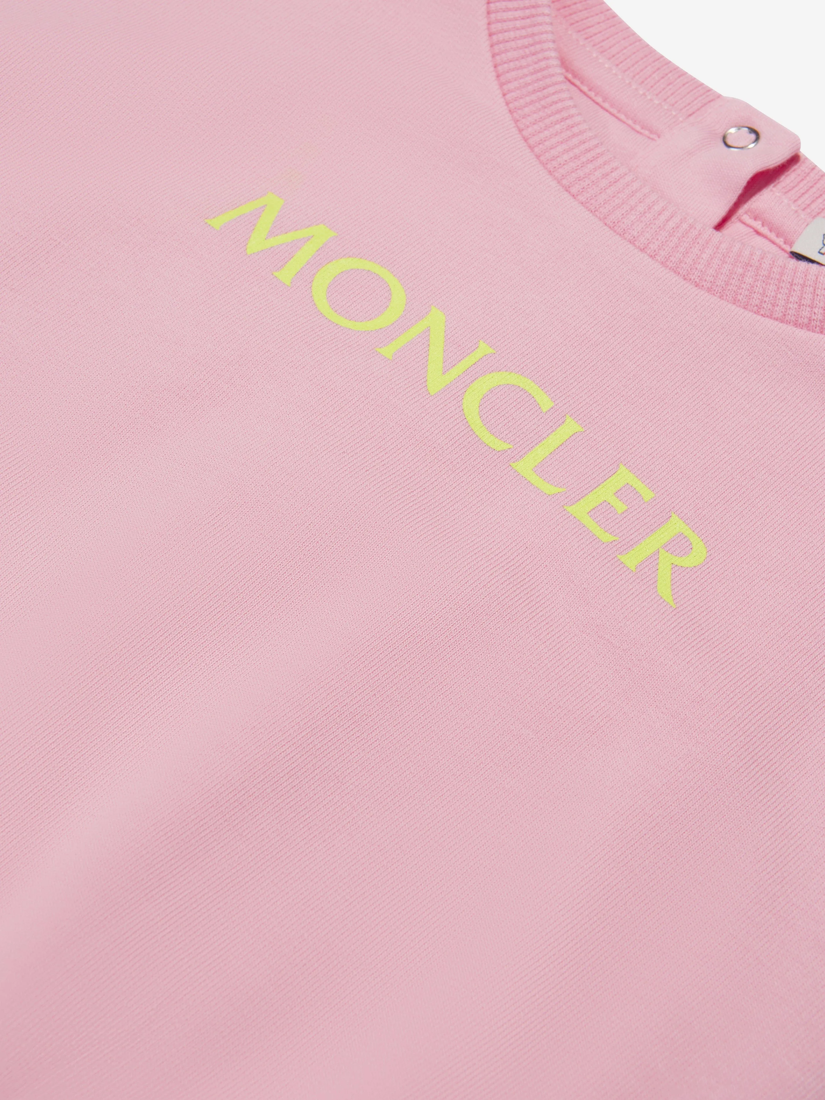 Moncler Enfant Baby Girls Stretch Logo Sweater Dress