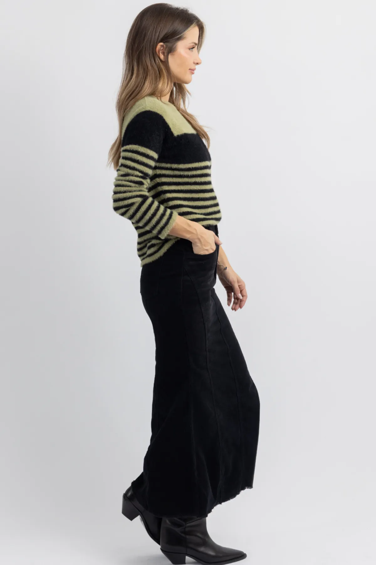 MONROE CORDUROY MAXI SKIRT