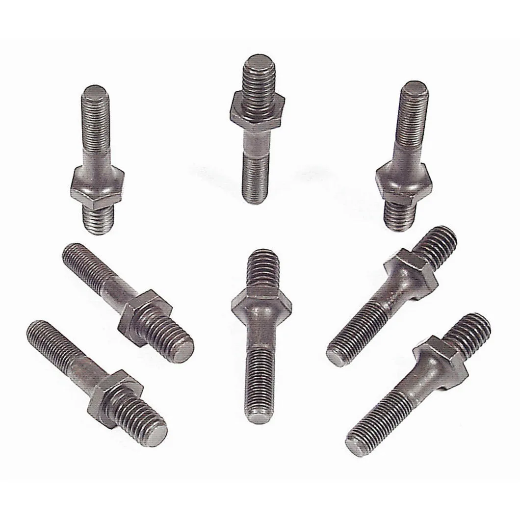 Mr. Gasket Competition Screw-In Rocker Arm Studs - SB Chevy 283-400 , SB Ford 289-302 - 3/8"-24 x 2-3/8" - (Set of 16)