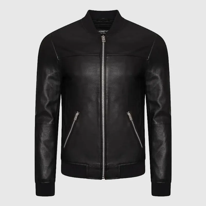 New Style mens Cow Leather Jacket