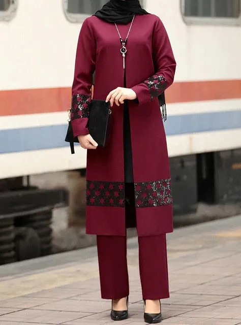 Open Front Long Sleeve Arabian Jacket