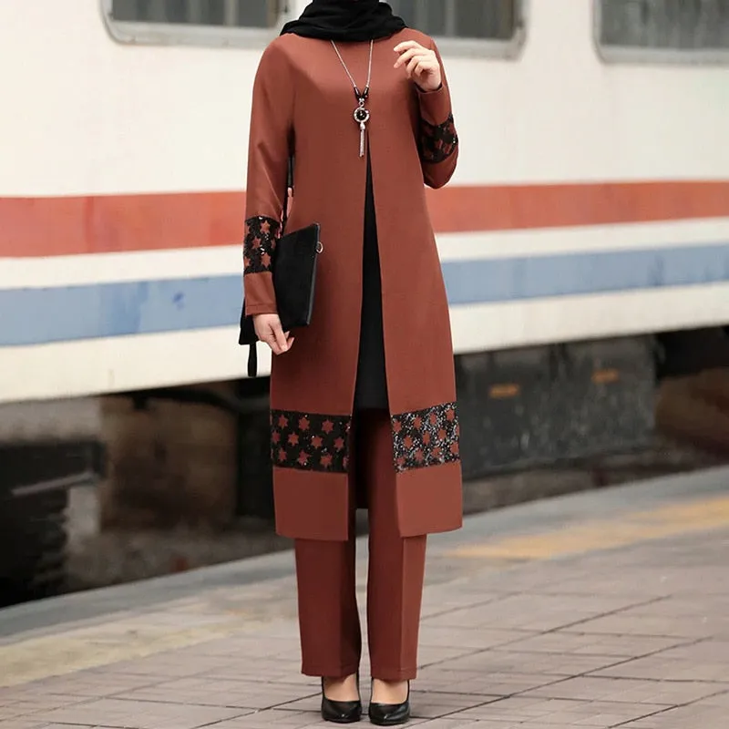 Open Front Long Sleeve Arabian Jacket