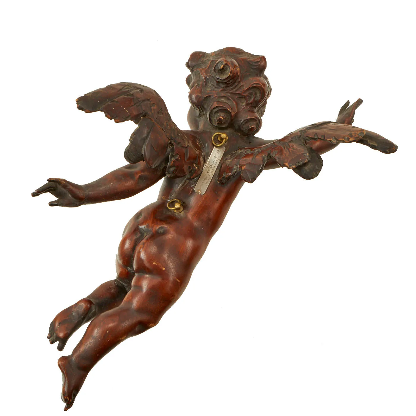 Original British 18th Century Winged Angel Cherub Recovered from the H.M.S. Royal George Wreck in 1782 By Charles Spalding