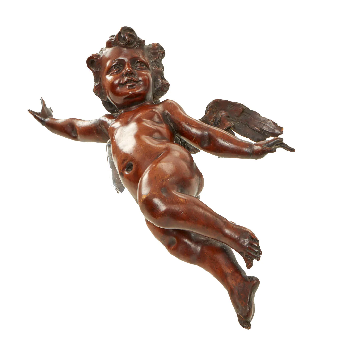 Original British 18th Century Winged Angel Cherub Recovered from the H.M.S. Royal George Wreck in 1782 By Charles Spalding