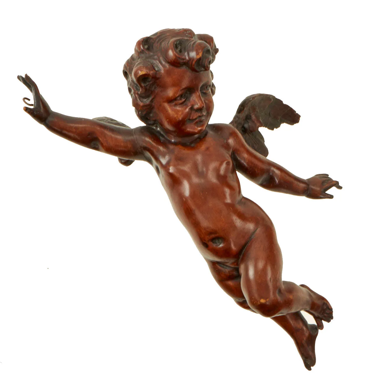 Original British 18th Century Winged Angel Cherub Recovered from the H.M.S. Royal George Wreck in 1782 By Charles Spalding