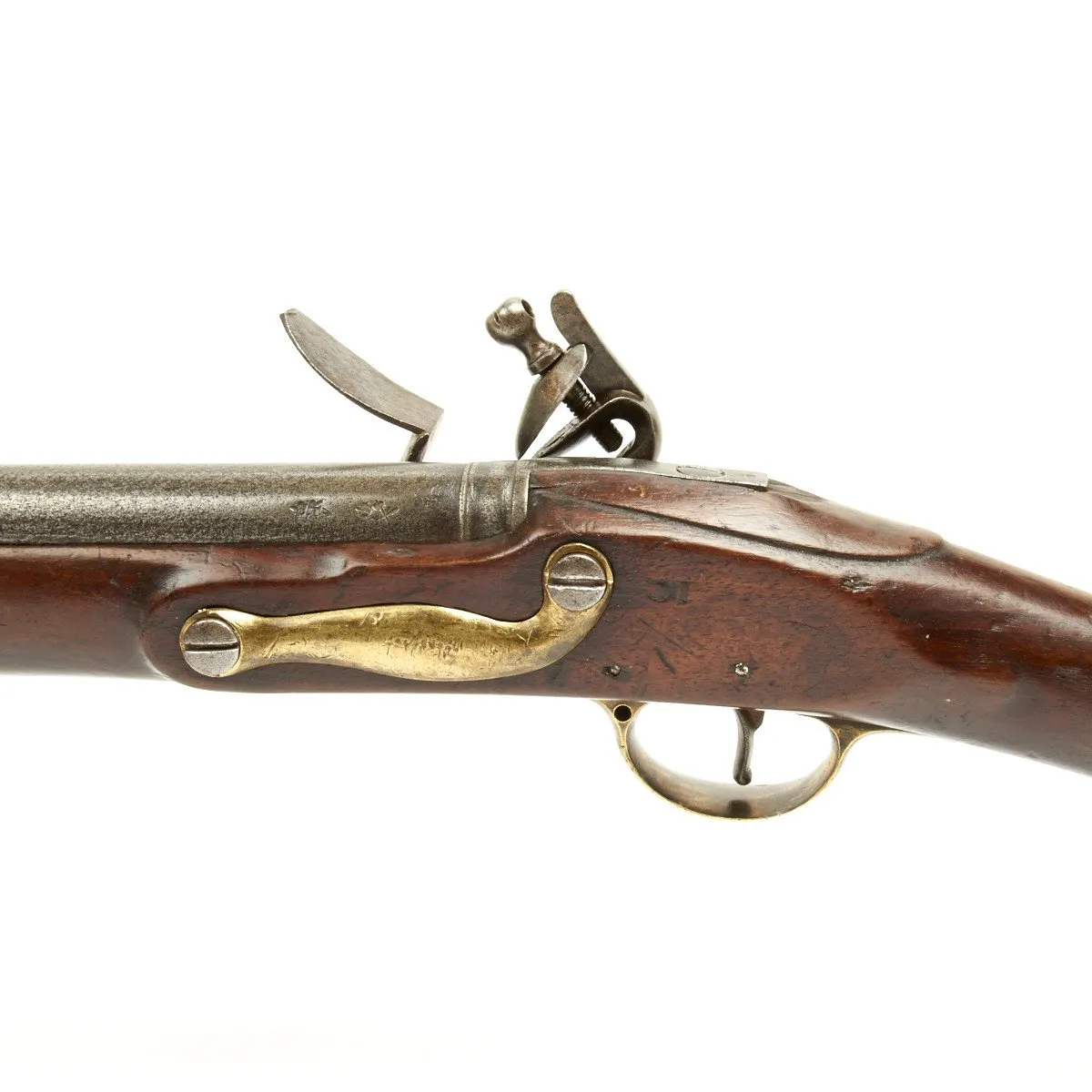 Original English India Pattern Brown Bess Flintlock Musket Marked to 71st Regiment