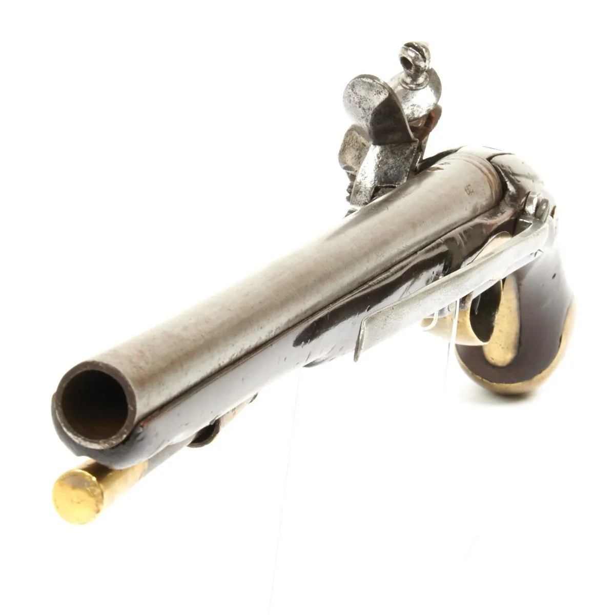 Original Napoleonic Wars British Sea Service Flintlock Pistol named to HMS CAESAR