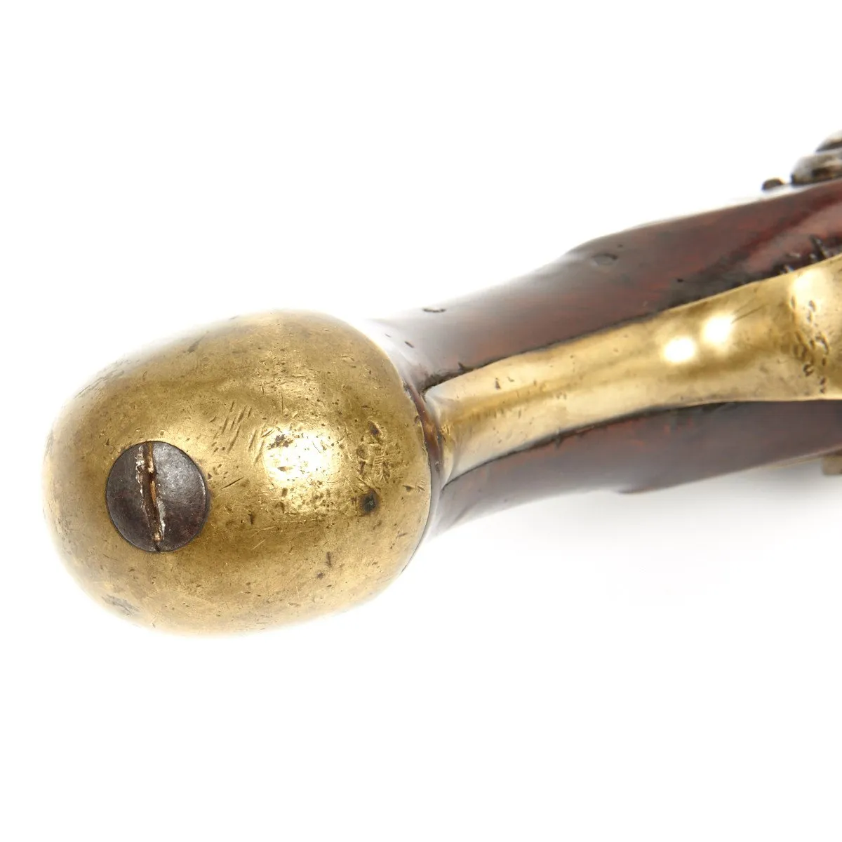 Original Napoleonic Wars British Sea Service Flintlock Pistol named to HMS CAESAR