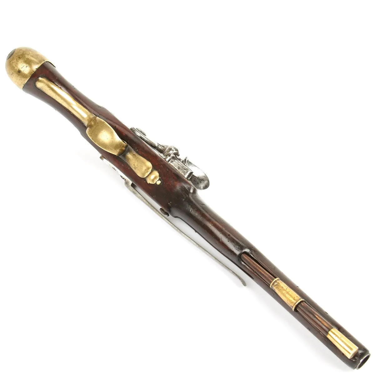 Original Napoleonic Wars British Sea Service Flintlock Pistol named to HMS CAESAR