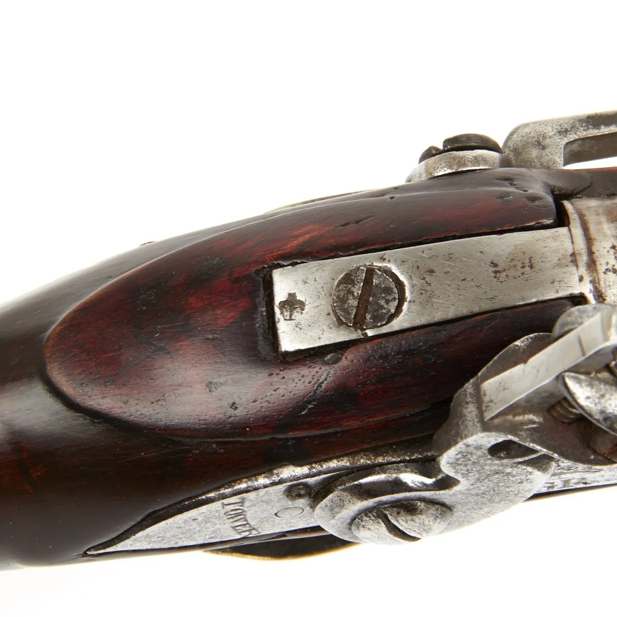 Original Napoleonic Wars British Sea Service Flintlock Pistol named to HMS CAESAR