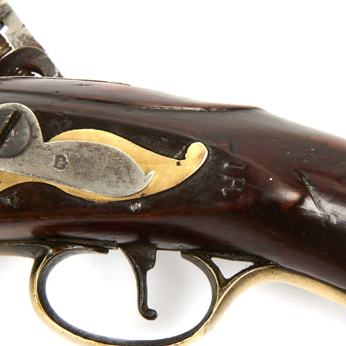 Original Napoleonic Wars British Sea Service Flintlock Pistol named to HMS CAESAR