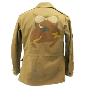 Original U.S. WWII 61st Fighter Squadron Named M-1943 M43 Field Jacket