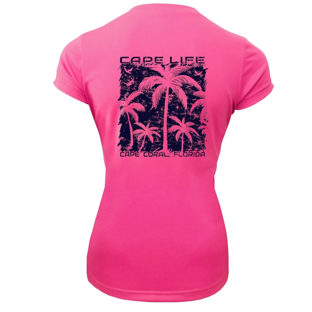 Palm Trees Sun Shirt - Women's UPF50 Sun Protection Shirt