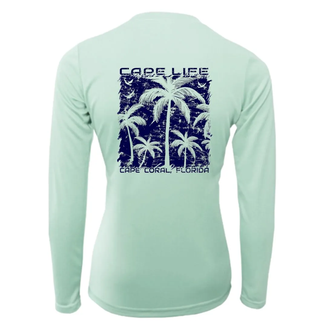 Palm Trees Sun Shirt - Women's UPF50 Sun Protection Shirt