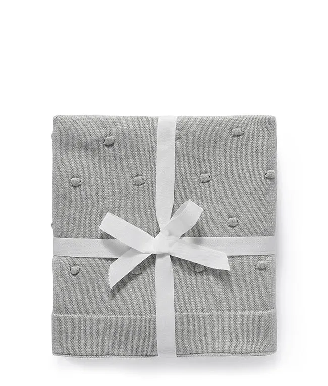 Personalised Baby Blanket - Bobble Grey