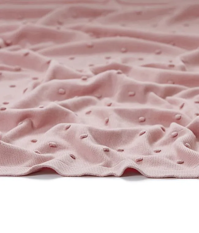 Personalised Baby Blanket - Bobble Pink