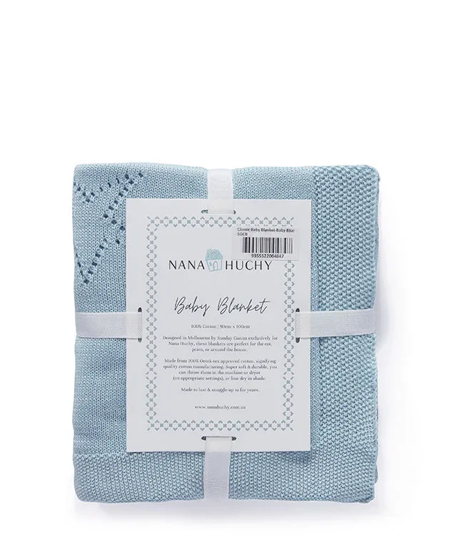 Personalised Baby Blanket - Star Blue