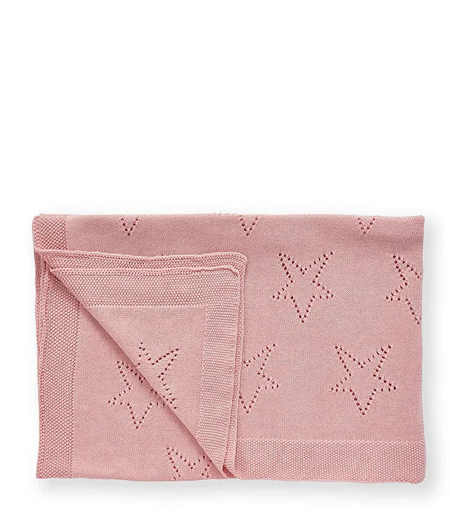 Personalised Baby Blanket - Star Pink