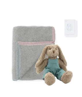 Personalised Bunny & Blankie Bundle - Blue