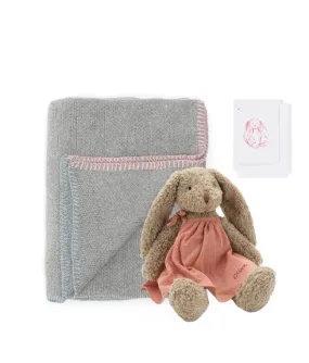 Personalised Bunny & Blankie Bundle - Pink