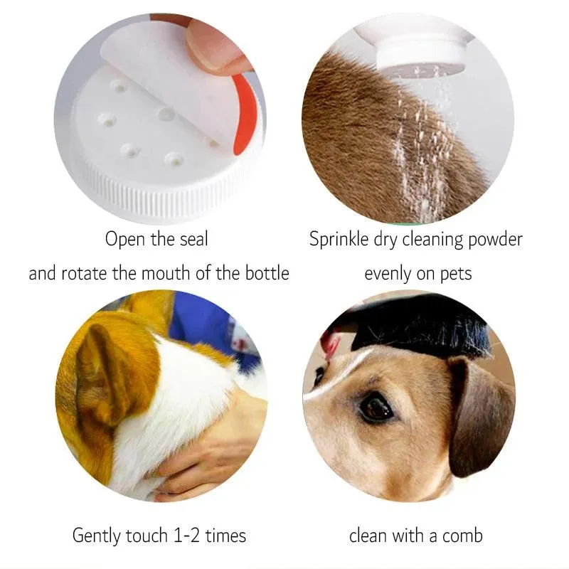 Pet Dry Cleaning Powder Non-Toxic Solution