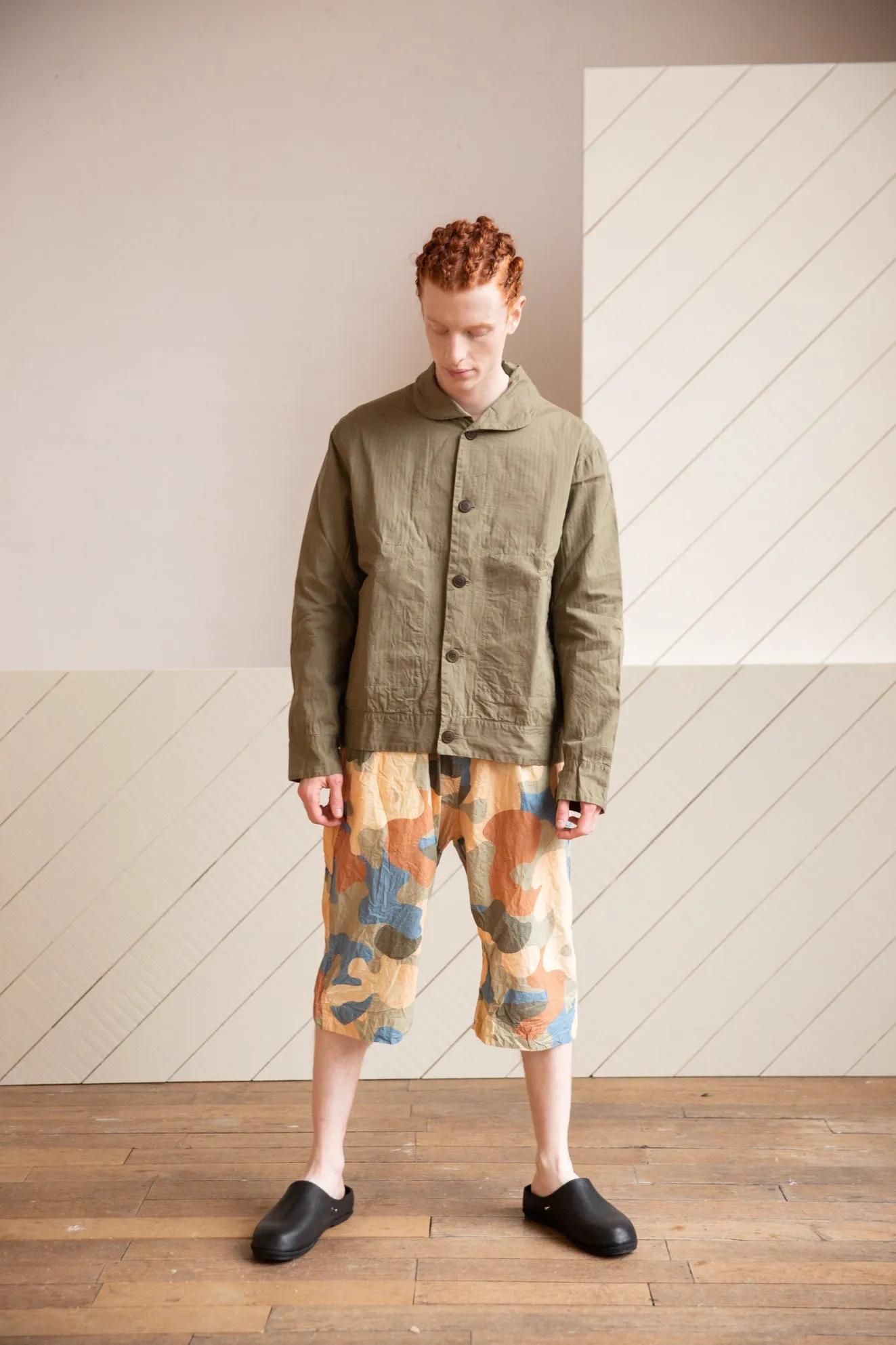 PETER BLOUSON -WAXY - KHAKI - OLIVE GREEN