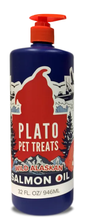 Plato Wild Alaskan Salmon Oil 32 oz.