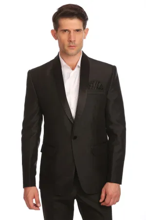 Poly-Satin Black Blazer