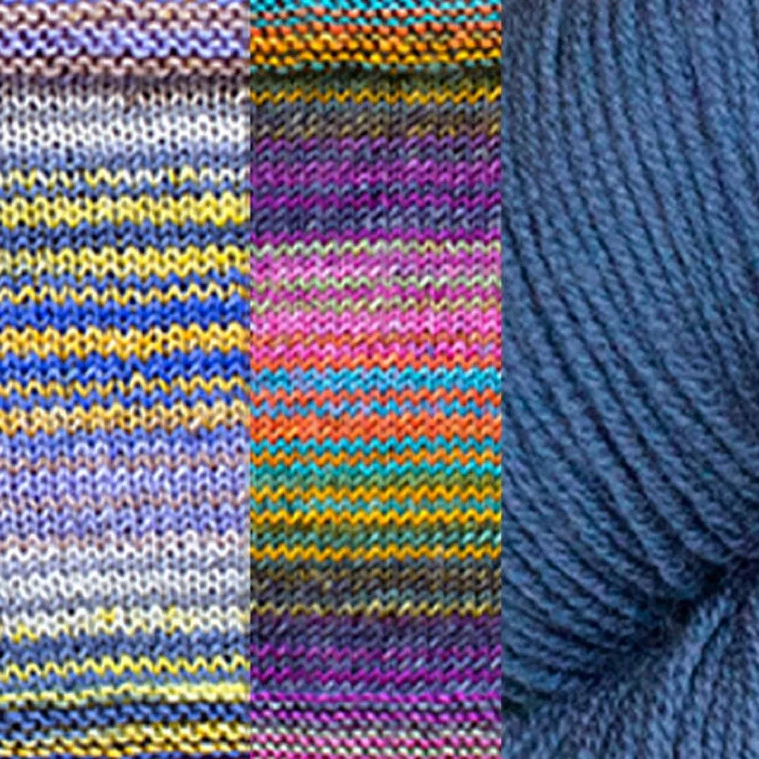 Positive Vibrations Shawl Kit | Yarn Art of Elegant Shapes and Colors