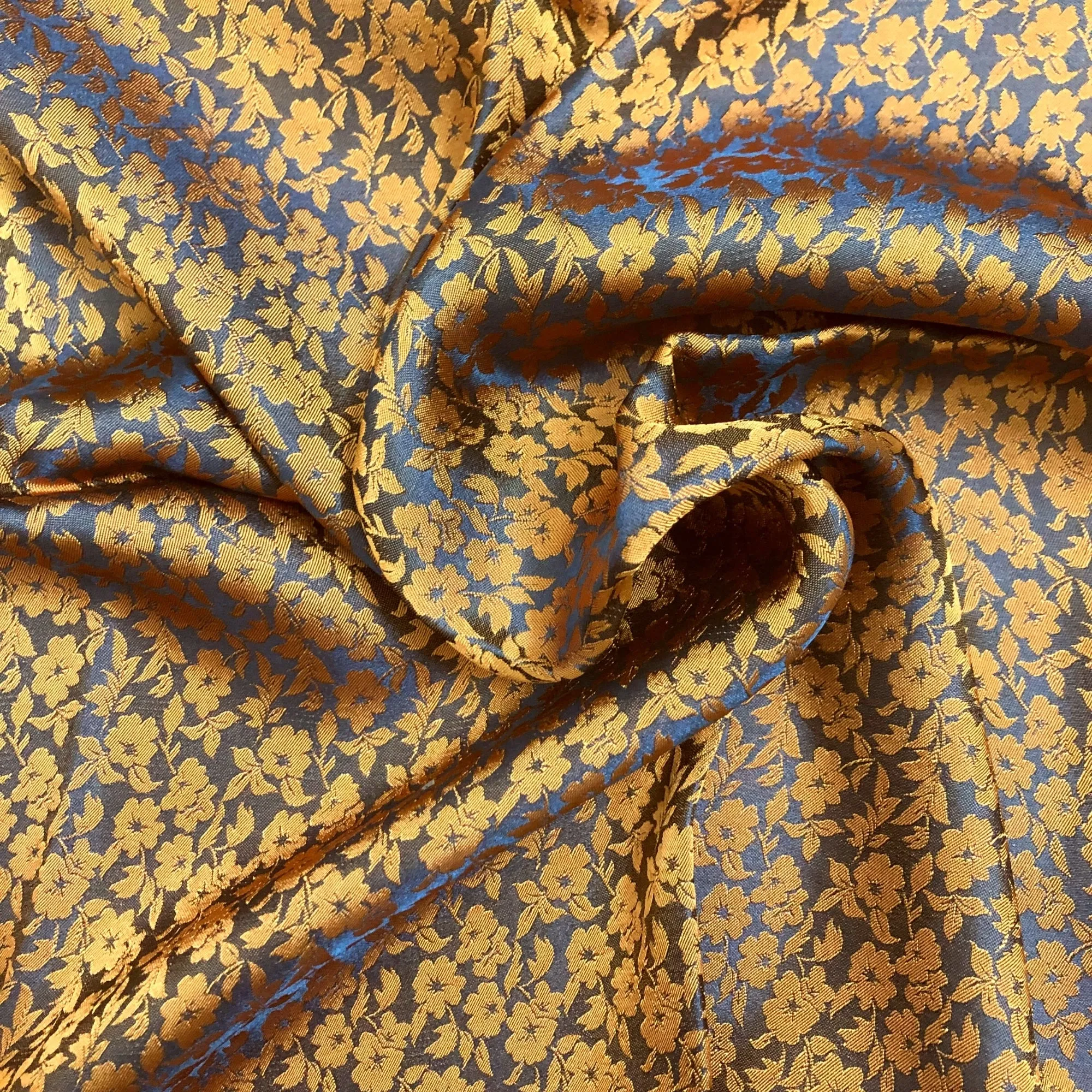 PURE MULBERRY SILK fabric by the yard - Floral silk - Handmade fabric – Dress making – Silk for sewing - Silk apparel fabric