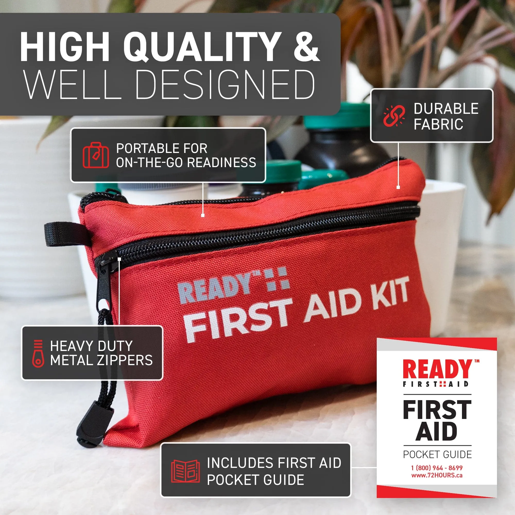 Ready First Aid - 107 Piece Small First Aid Kit