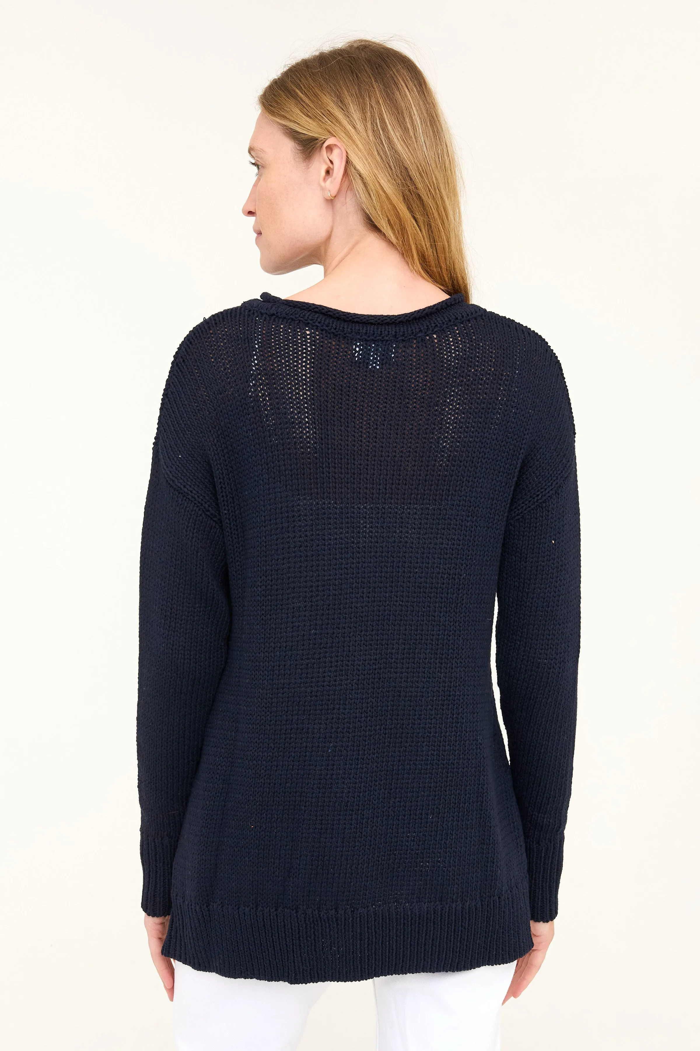 Relaxed Crew Sweater - Night Sky