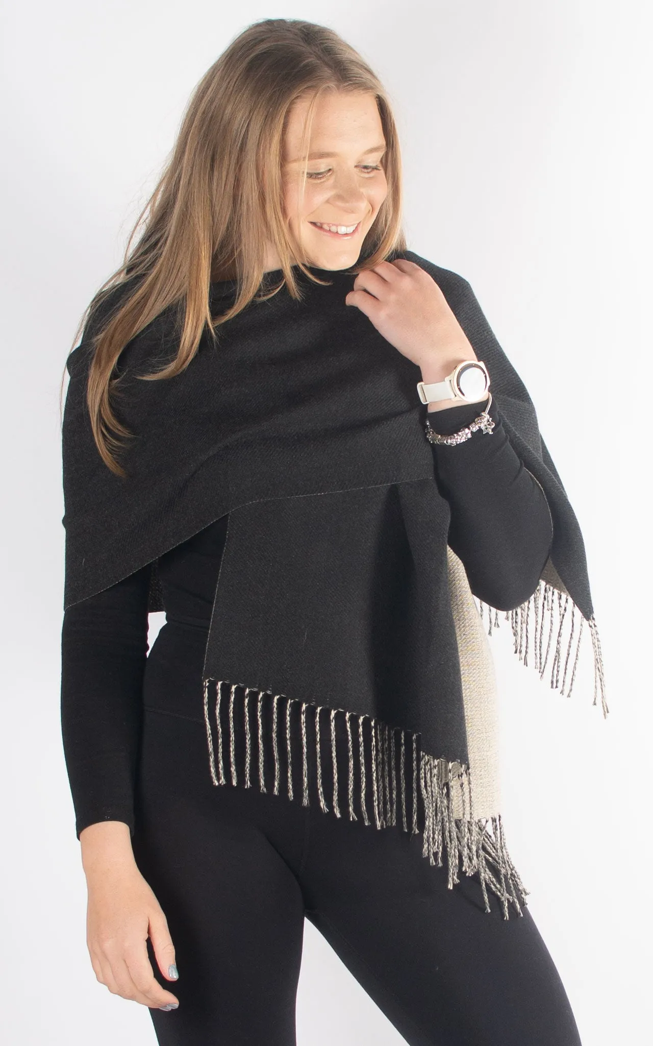 Reversible Winter Scarf | Black