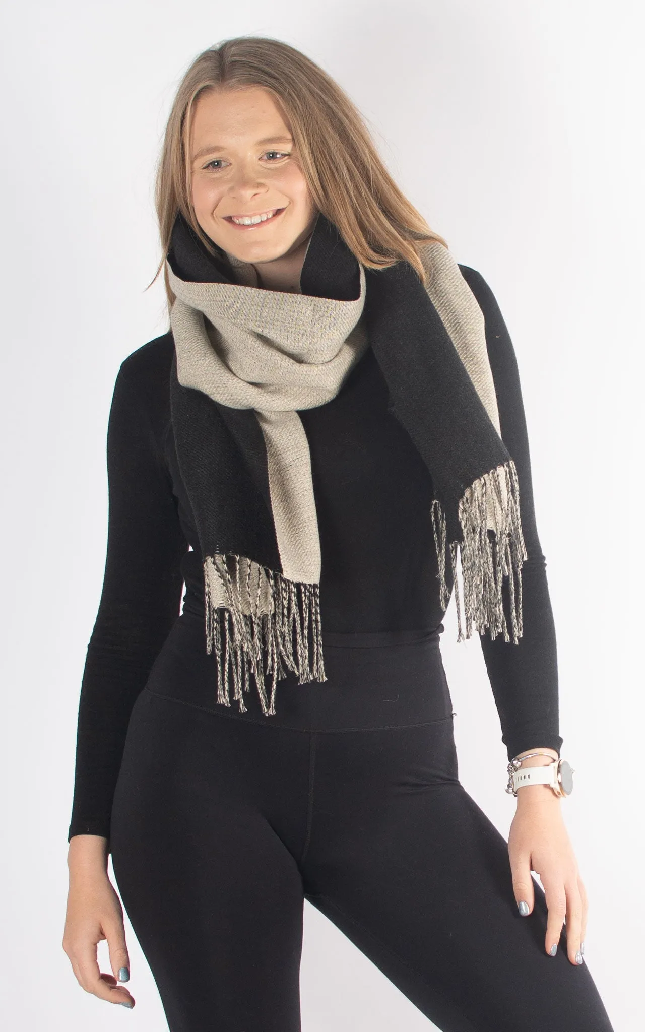 Reversible Winter Scarf | Black