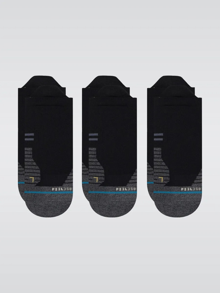 Run Light 3 Pack Socks - Black