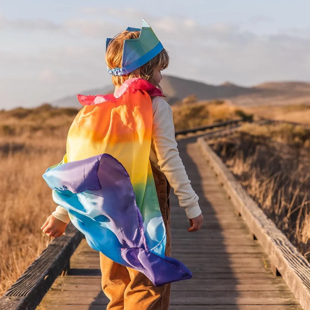 Sarah's Silk Cape - Rainbow