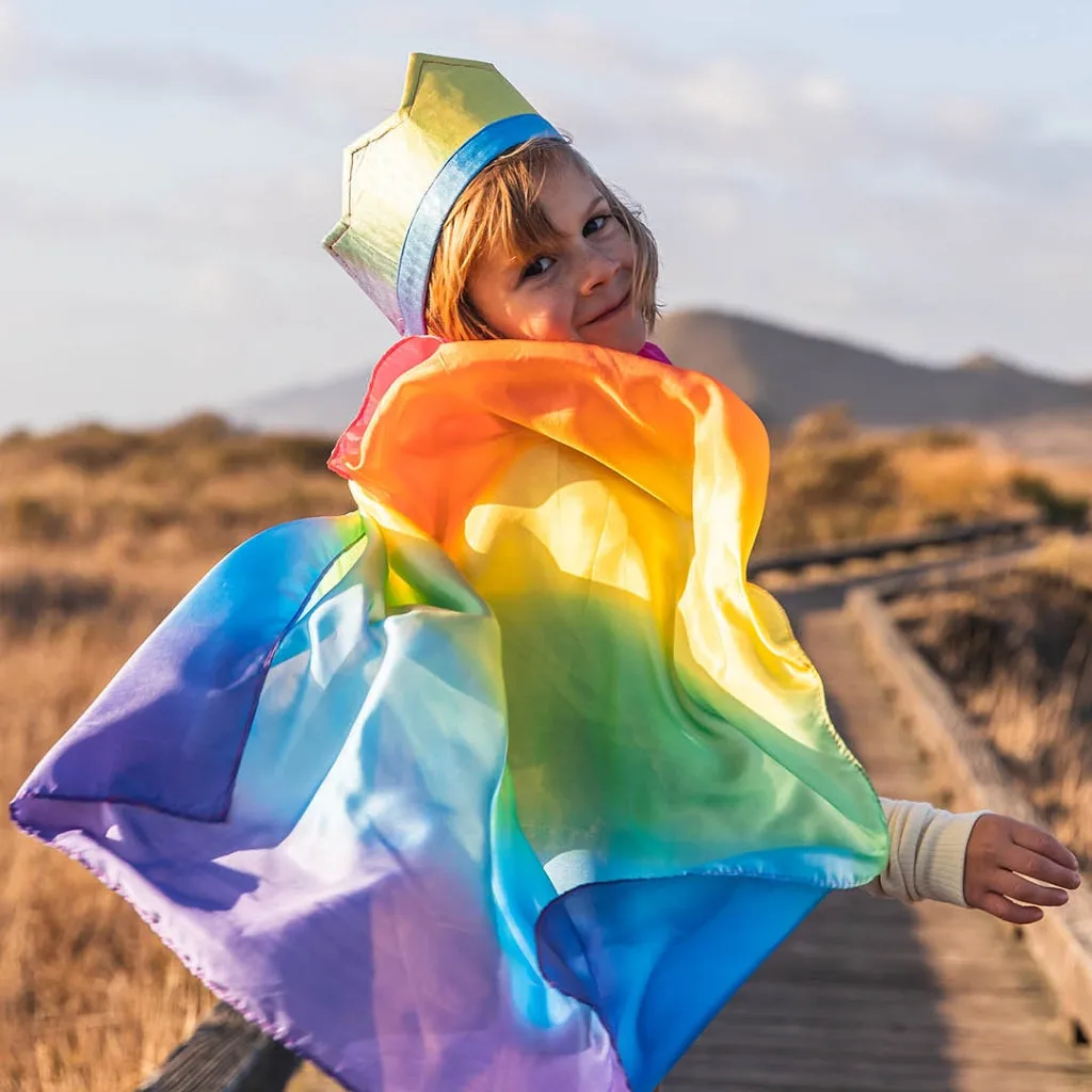 Sarah's Silk Cape - Rainbow