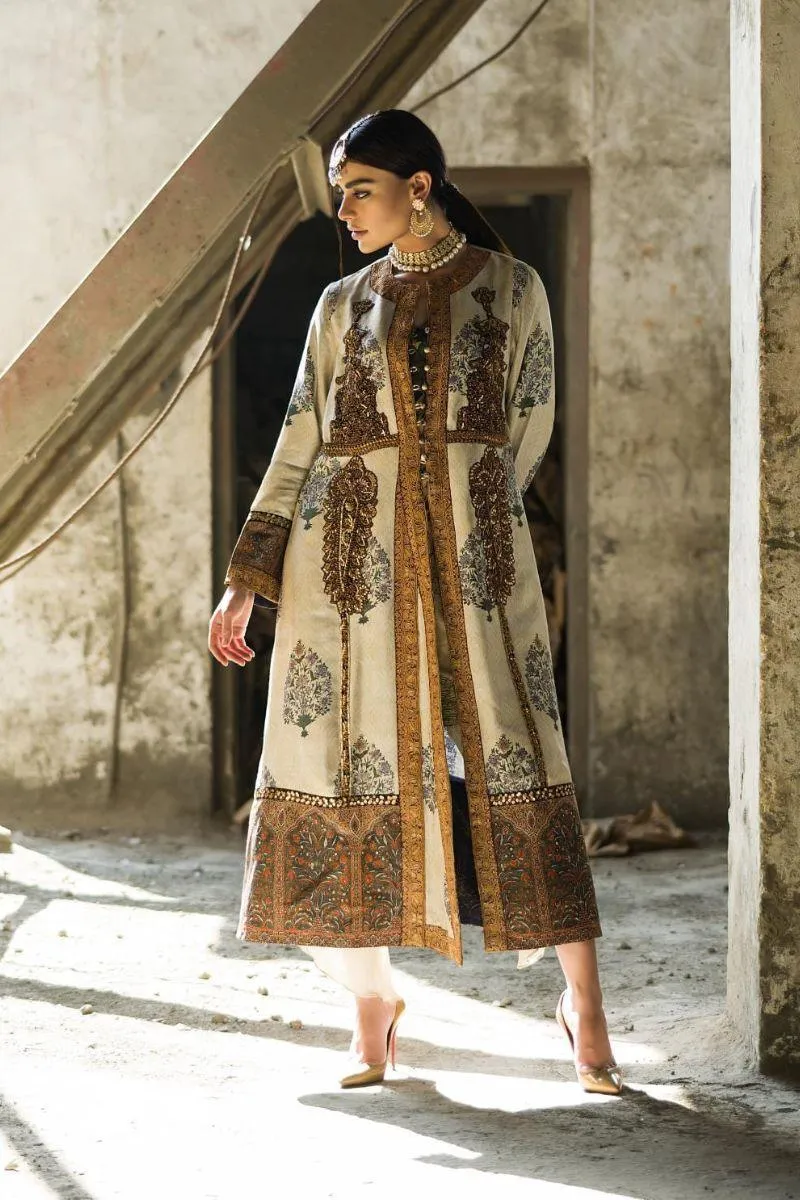 Shamaeel - Darogha Styled Coat with Silk Inner - M6-B