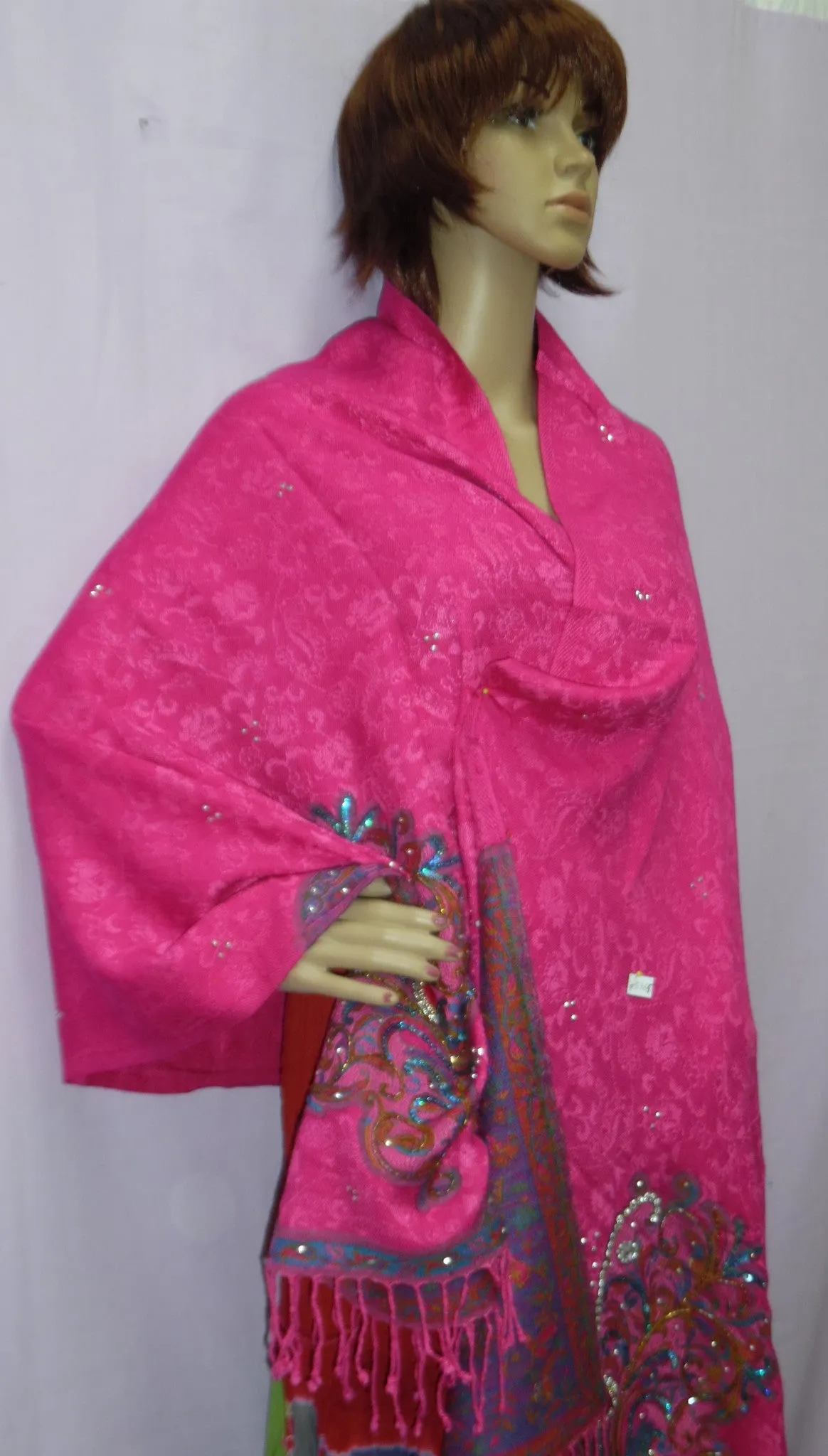 Shawl 5365 Winter Wear Pashmina Angora Kashmiri Shawl Wrap Shieno