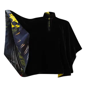 SPARKLE BY KAREN CHAN x Fung Yuen Butterfly Reserve【GOLDEN BIRDWING】Black Velvet Cape  (金裳鳳蝶)